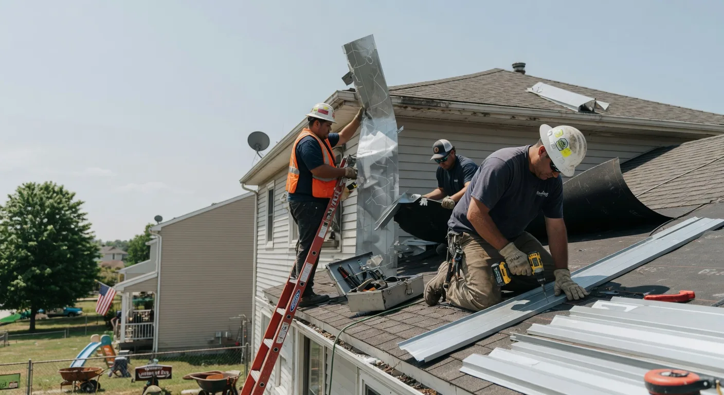Storm Damage Metal Roof Repair in New Lebanon, NY